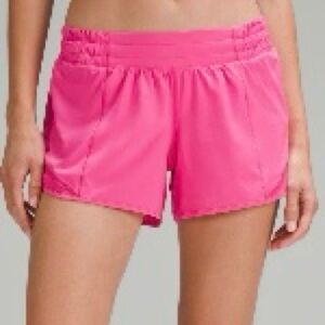 Like New 4” Lululemon Low Rise Hotty Hot Shorts, Sonic Pink